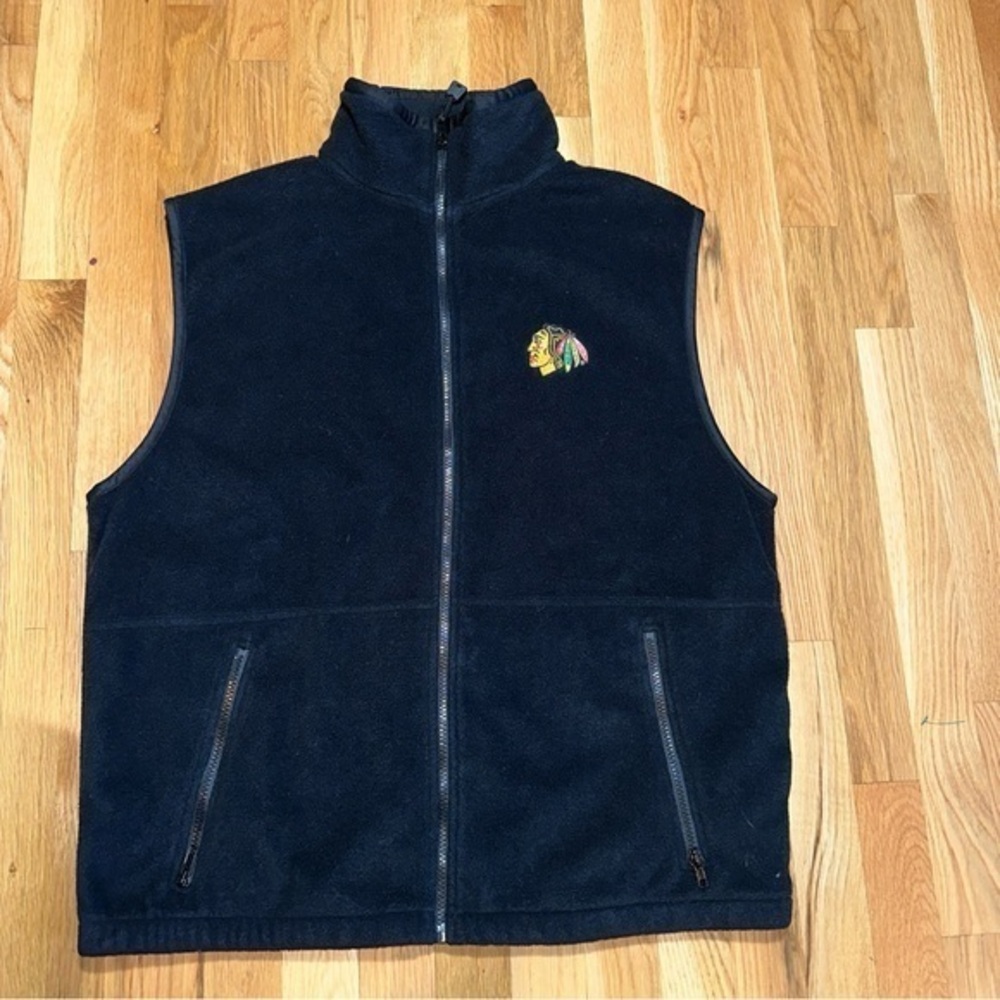 CHICAGO‎ BLACKHAWKS SLEEVELESS VEST SIZE XL FLEECE